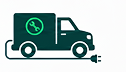 Icône de camion électrique de service