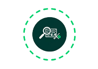 Icone de diagnostic électrique avec loupe et outils pour réparation.