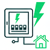 Icône de panneau électrique résidentiel
